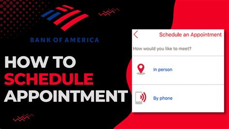 bank of america schedule appointment time